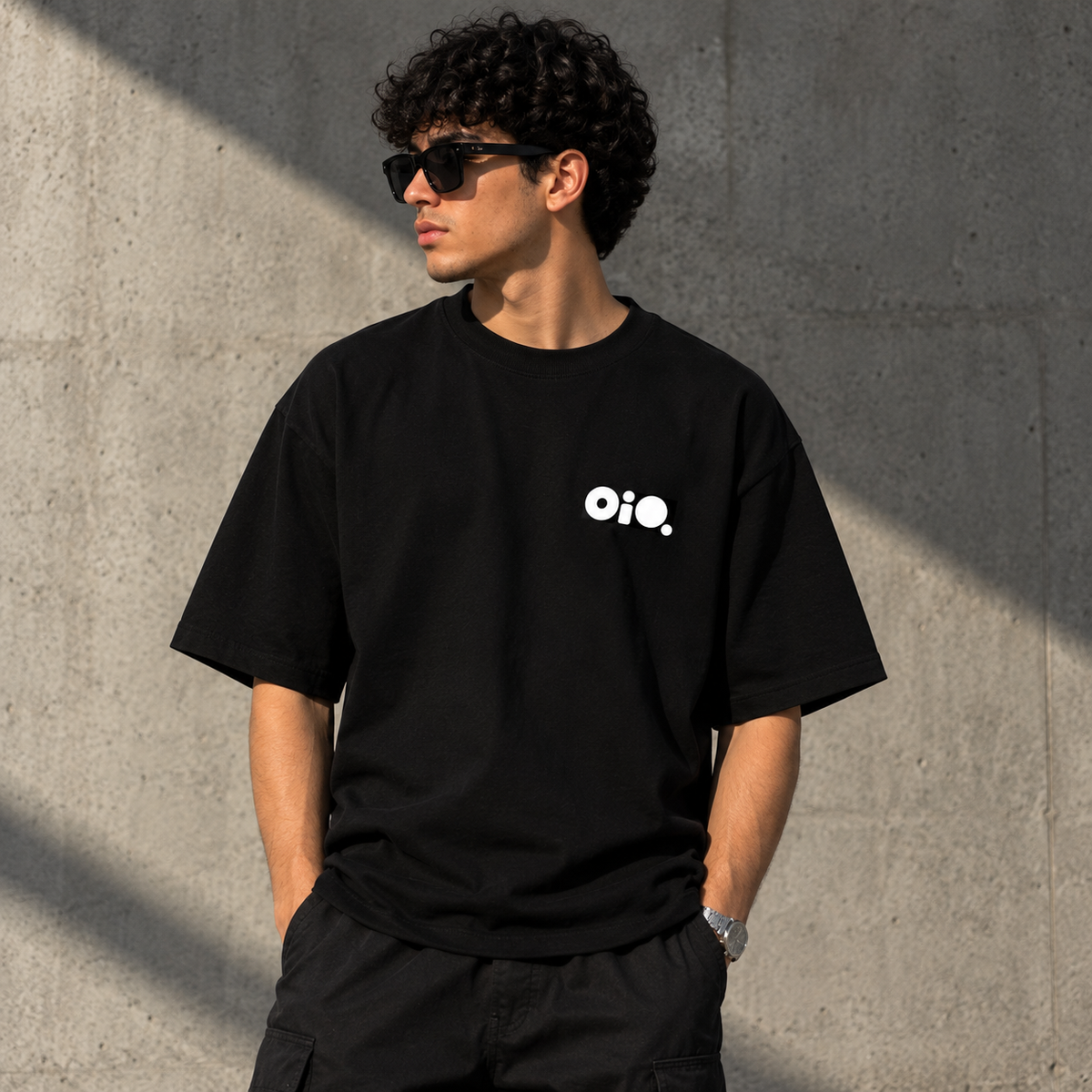 TOOOT YOU GOTTA CHILL Oversized Graphic T-Shirt – Black