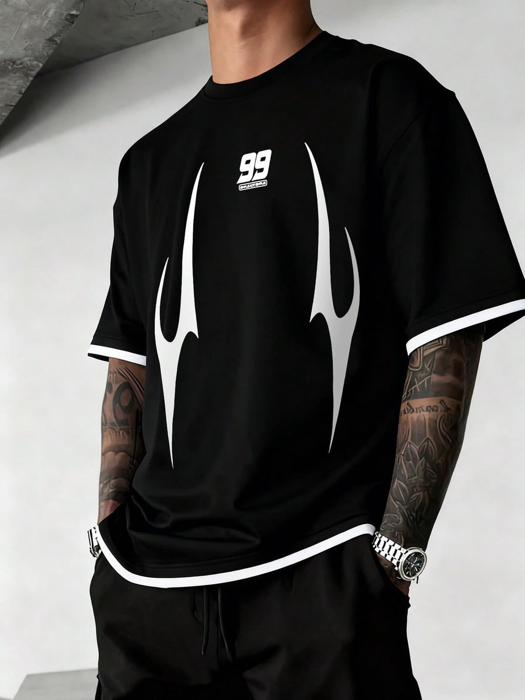 TOOOT 99 Flame Oversize T-Shirt